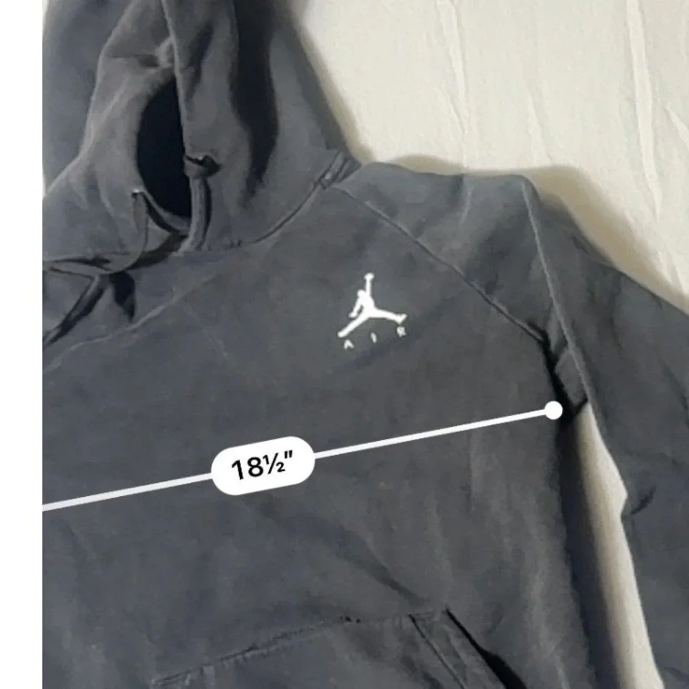 Jordan Air Jumpman Pullover Hoodie‎ Black Fleece Sweatshirt Mens Medium